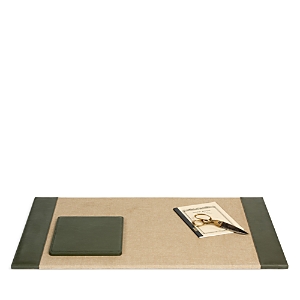 Pigeon & Poodle Asby Forest Leather Desk Blotter Set Pigeon & Poodle Asby Forest Leather Desk Blotter Set