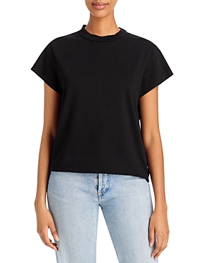 Agolde Crew Neck Short-sleeve T-shirt In Black