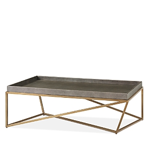 Theodore Alexander Crazy X Cocktail Table In Tempest Finish/brushed Brass