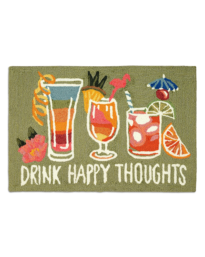 Liora Manne Frontporch Happy Drinks Outdoor Rug, 2'6 x 4'