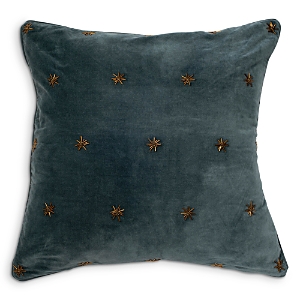 Joanna Buchanan Embroidered Star Decorative Pillow, 20 X 20 In Dark Grey