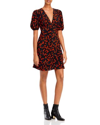 STAUD - Milla Floral Print Mini Dress