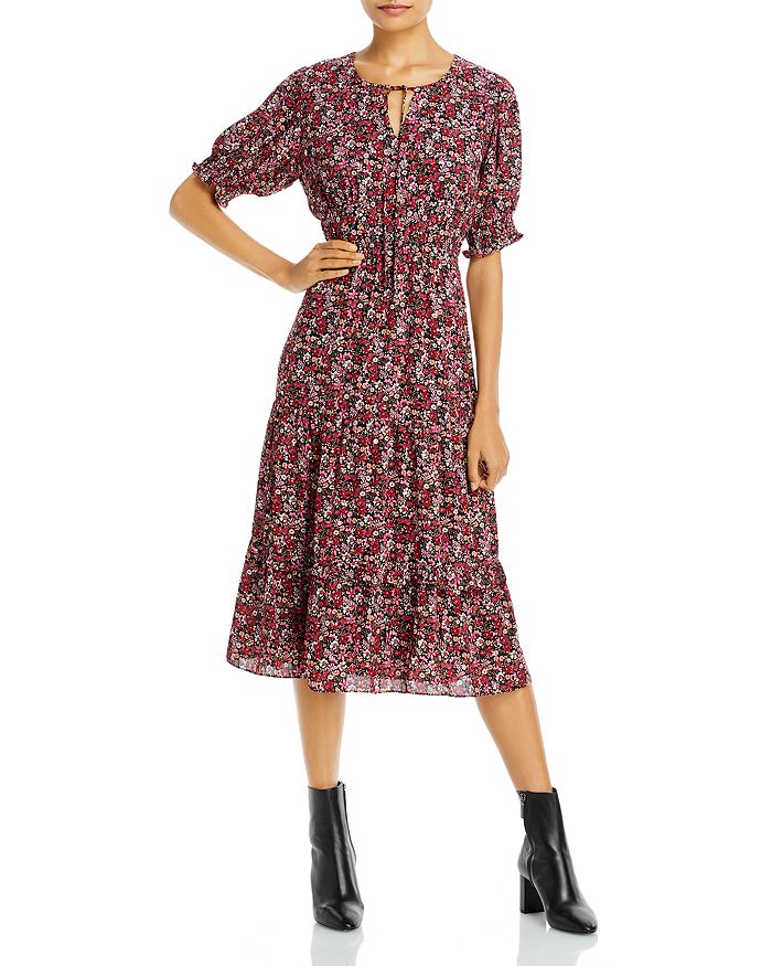 AQUA Floral Midi Dress - 100% Exclusive | Bloomingdale's