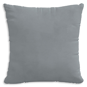 Sparrow & Wren Down Pillow In Velvet, 20 X 20 In Steel Grey