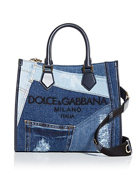 Dolce & Gabbana - Denim Shopper with Embroidered Logo