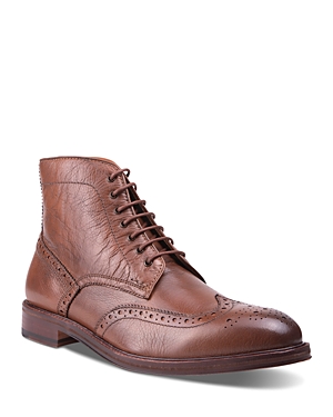 Shop Gordon Rush Men's Sutherland Lace Up Wingtip Boots In Cognac