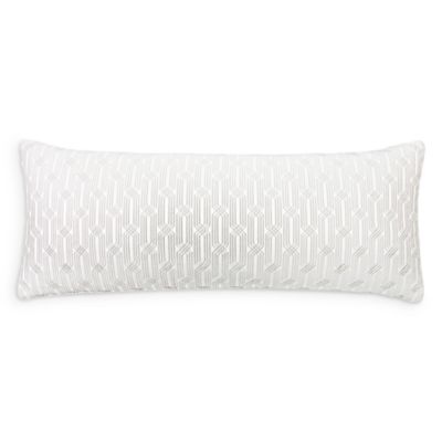 Hudson Park Collection - Italian Tivoli Embroidered Decorative Pillow, 14" x 36" - Exclusive