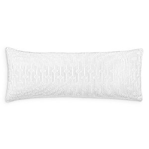 Hudson Park Collection Italian Tivoli Embroidered Decorative Pillow, 14 X 36 - 100% Exclusive In White