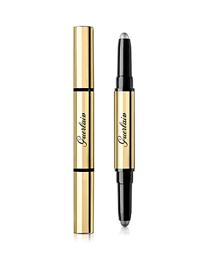 Guerlain Mad Eyes Cream Holiday Eyeshadow Duo Stick In Icy Grey / Dazzling Silver