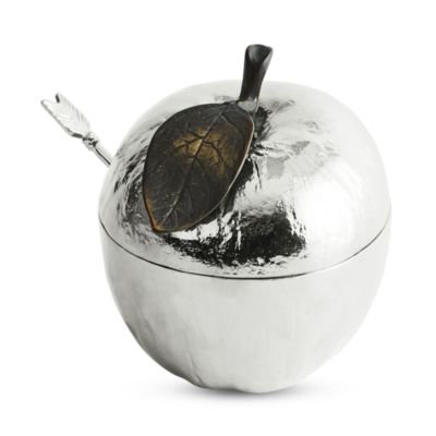 Apple Honey Pot with Spoon