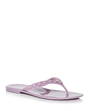 Tory Burch Women's Studded Jelly Thong Sandals In Lilac | ModeSens