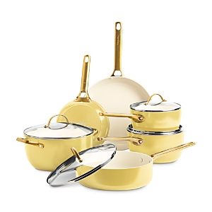 Greenpan Padova Reserve Blush Healthy Ceramic Nonstick Cookware, Set Of 10 In Sunrise