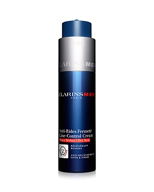 Shop Clarins Men Line-control Anti-aging Moisturizer, Dry Skin 1.7 Oz. In No Color