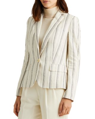 lauren ralph lauren striped blazer