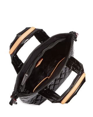 Small Lacquer Sutton Deluxe Top Handle Bag