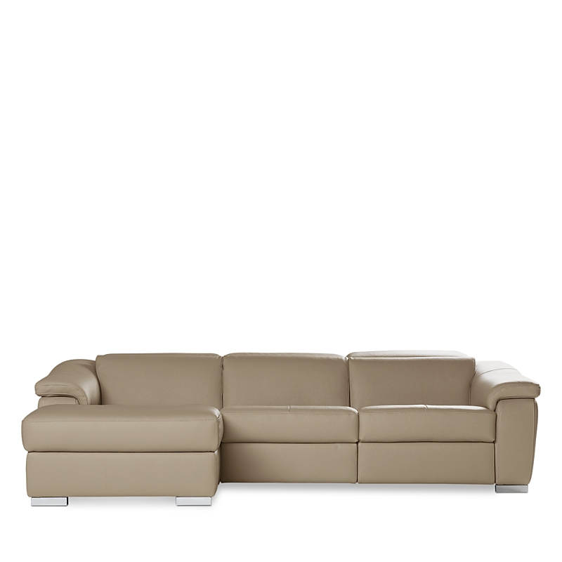 Giuseppe Nicoletti 3 Piece Catania Motion Sectional In Torello Taupe