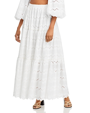 CHARINA SARTE RIKRAK MAXI SKIRT