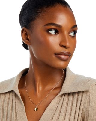 Disc Pendant Necklace in 14K Yellow Gold, 18" 