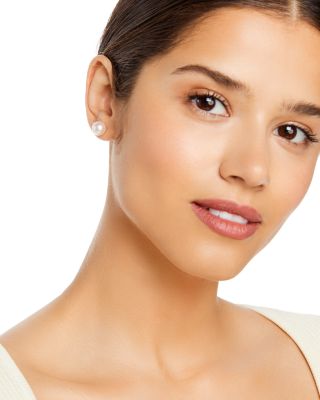 Cultured Freshwater Pearl Stud Earrings in 14K Yellow Gold 