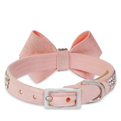 Glitzeratzi Nouveau Bow Dog Collar