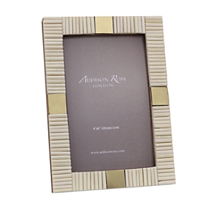 Addison Ross Bone Picture Frame, 4 X 6 In Stripe