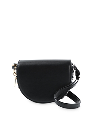 Shop Stella Mccartney Frayme Small Flap Shoulder Bag Alter Mat In Black