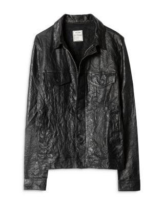 Zadig & Voltaire レザージャケット クリンクル サイズ34 羊革 Zadig & Voltaire Lee Crinkled Leather Jacket | Bloomingdale's Men