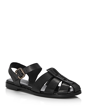 Freda Salvador Women's Sera Fisherman Sandals In Black Calf