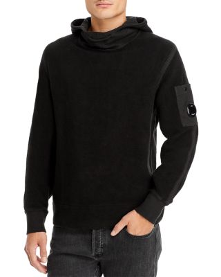 cp company open hooded sweatshirt