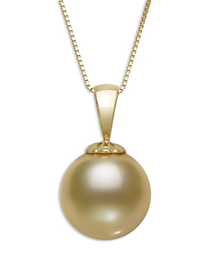 Bloomingdale's Golden South Sea Cultured Pearl Pendant Necklace In 14k Yellow Gold, 18 - 100% Exclusive