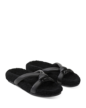 LAFAYETTE 148 WOMEN'S HONORE SHEARLING LINED SANDALS
