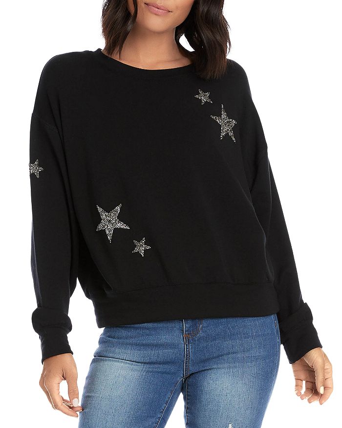 Karen Kane Embellished Star Sweatshirt | Bloomingdale's