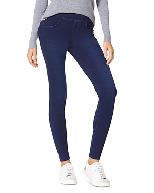 Hue Game Changing Seamless Denim Leggings In Dark Rinse