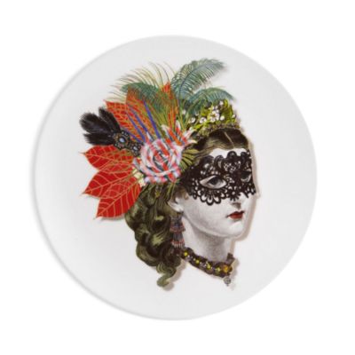 Love Who You Want by Christain Lacroix Dessert Plate "Miss Harlequin"