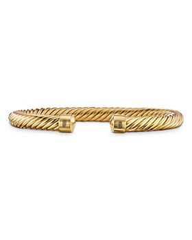 David Yurman - 18K Yellow Gold Cable Cuff Bracelet