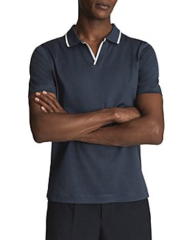 REISS - Murphy Cotton Tipped Regular Fit Open Collar Polo Shirt