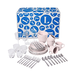 Leeway The Full Way 44-piece Dinner Service Set In Blush Solid