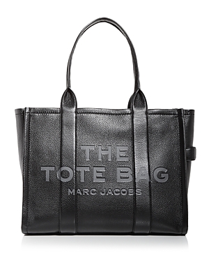 Marc Jacobs The Leather Tote Bag In Black
