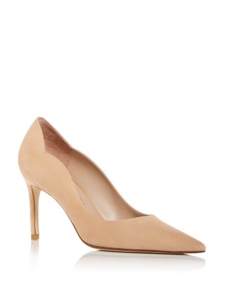 scalloped nude heels Hot Sale OFF64%