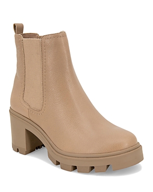 Splendid Marion Womens Lugged Sole Slip On Ankle Boots In Warm Sand