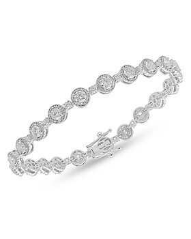 Bloomingdale's - Diamond Halo Bracelet in 14K White Gold, 5.50 ct. t.w. - 100% Exclusive