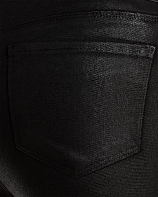 Selma High Rise Sleek Baby Bootcut Jeans in Noir Coated