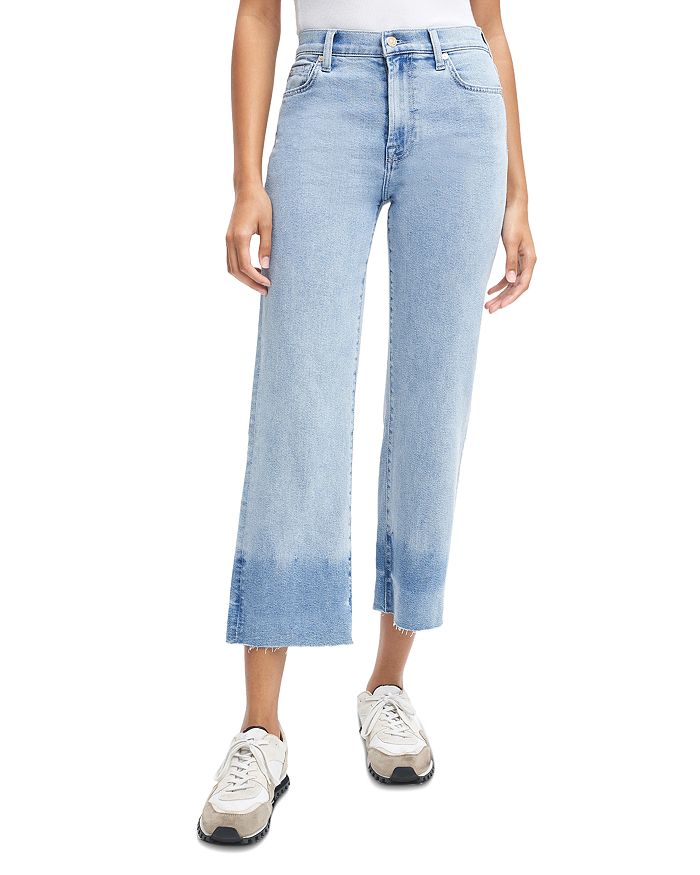 7 For All Mankind Alexa High Rise Cropped Wide Leg Jeans in Opp Norton -  ShopStyle