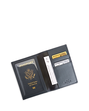 Royce New York Royce Rfid Blocking Vaccine Card Travel Wallet In Navy Blue
