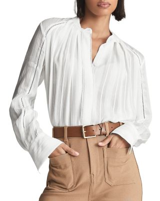 REISS - Danni Shadow Striped Blouse