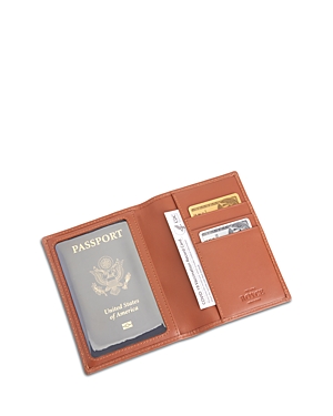 Royce New York Royce Rfid Blocking Vaccine Card Travel Wallet In Tan