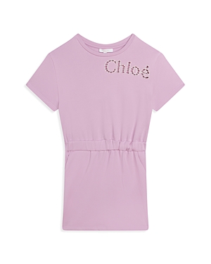 Chloe Girls’ Cotton Fleece Logo Dress - Little Kid