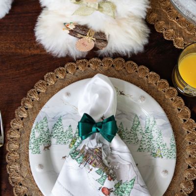 Tuxedo Evergreen Napkin Ring