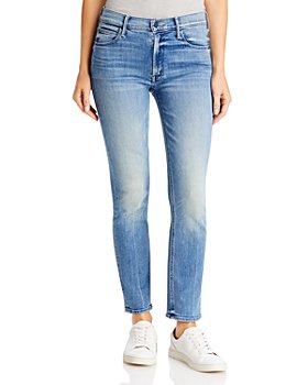 MOTHER - The Dazzler Mid Rise Ankle Straight Jeans