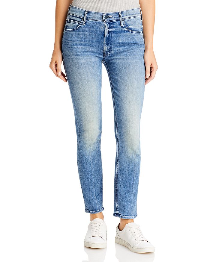MOTHER The Dazzler Mid Rise Ankle Straight Jeans in We The Animals ...